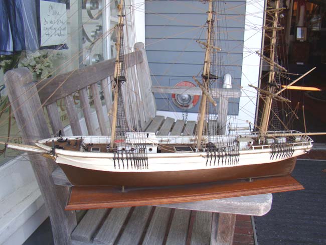 An antique model of the three-masted ship SAM SKOLFIELD built at Brunswick, Maine, in 1883 — image 3